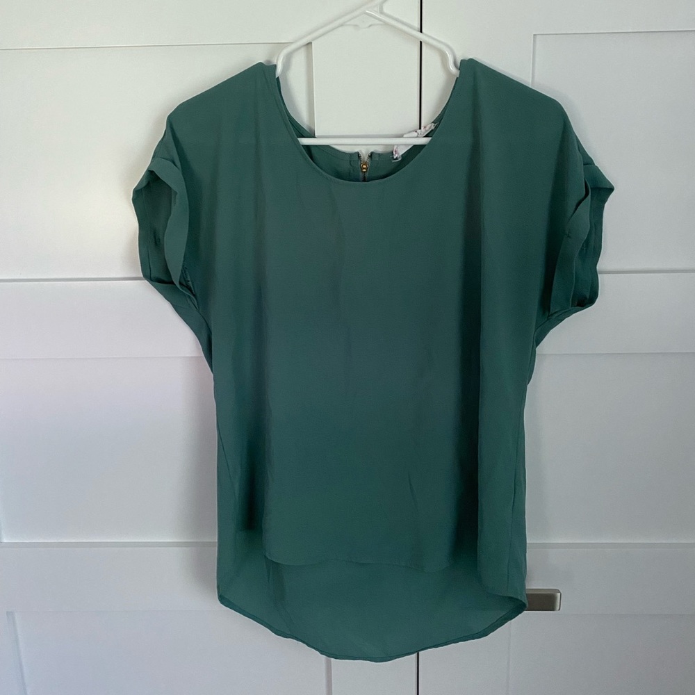 Teal shirt